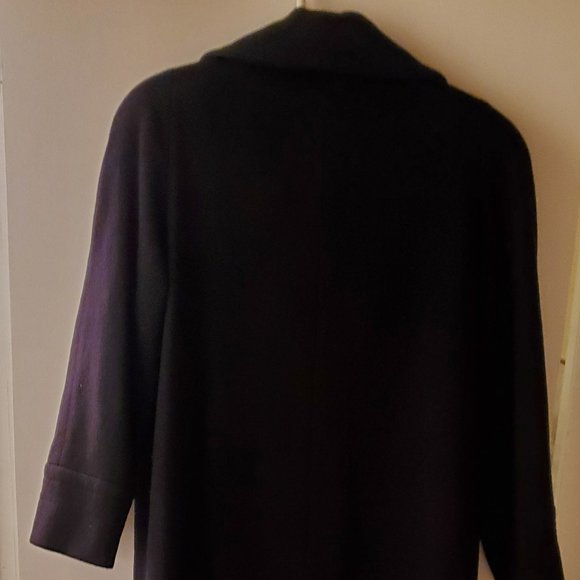 Alorna Super Fina Black button winter coat Woman's Size XL - Picture 5 of 13